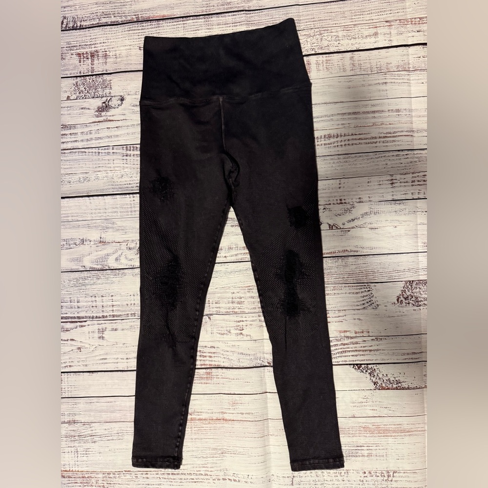 AVOCADO Leggings - moto burnout in charcoal